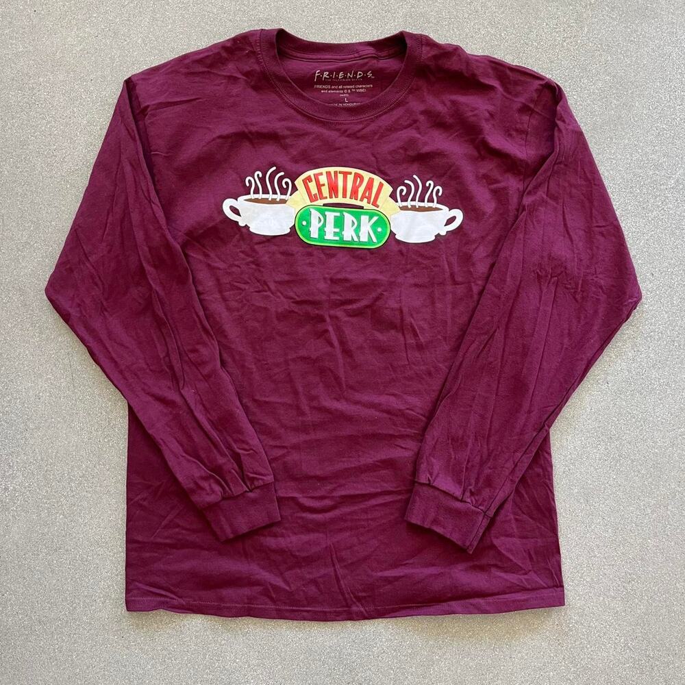 Burgundy Friends Longsleeve 90s TV Series